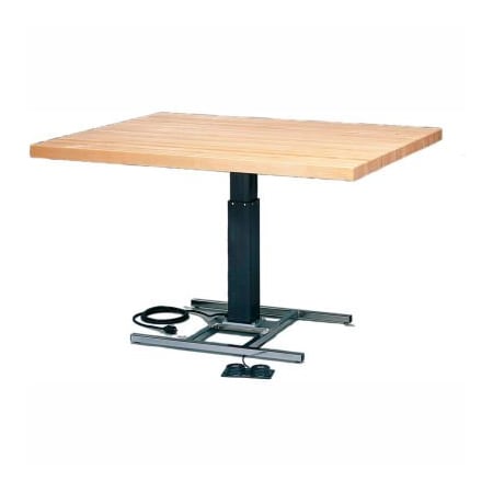 Fabrication Enterprises Electric Hi-Low Work Table, 48"W x 60"L x 30" - 46"H 15-3255